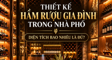Thiết Kế Hầm Rượu Gia Đình Trong Nhà Phố – Diện Tích Bao Nhiêu Là Đủ?