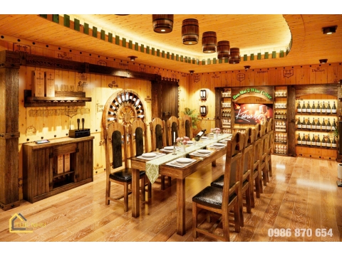 thi công hầm rượu gia đình chị OANH -tp HUẾ